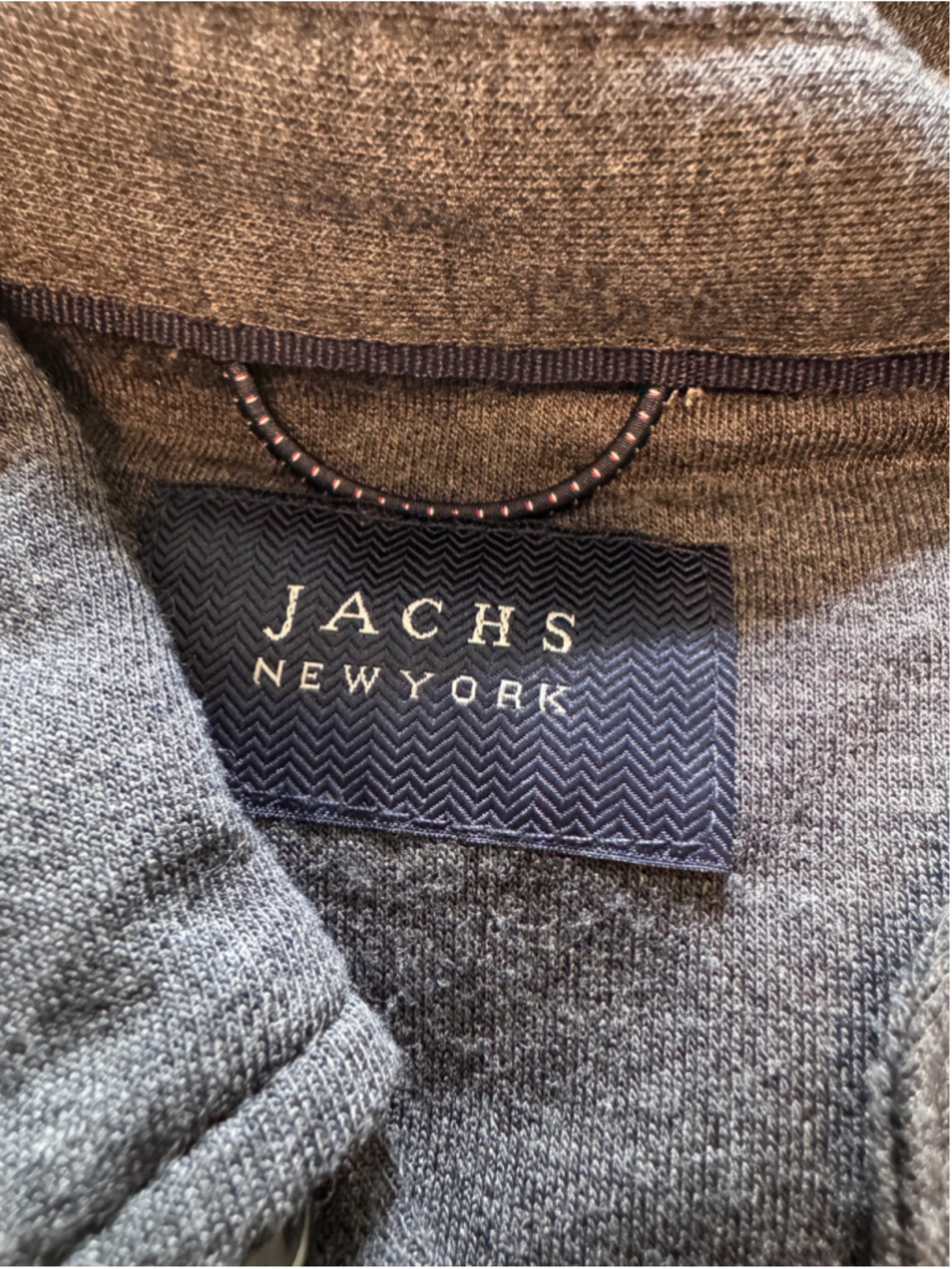 Men's Jachs New York Polo Shirt Size L Grey - Picture 4 of 5
